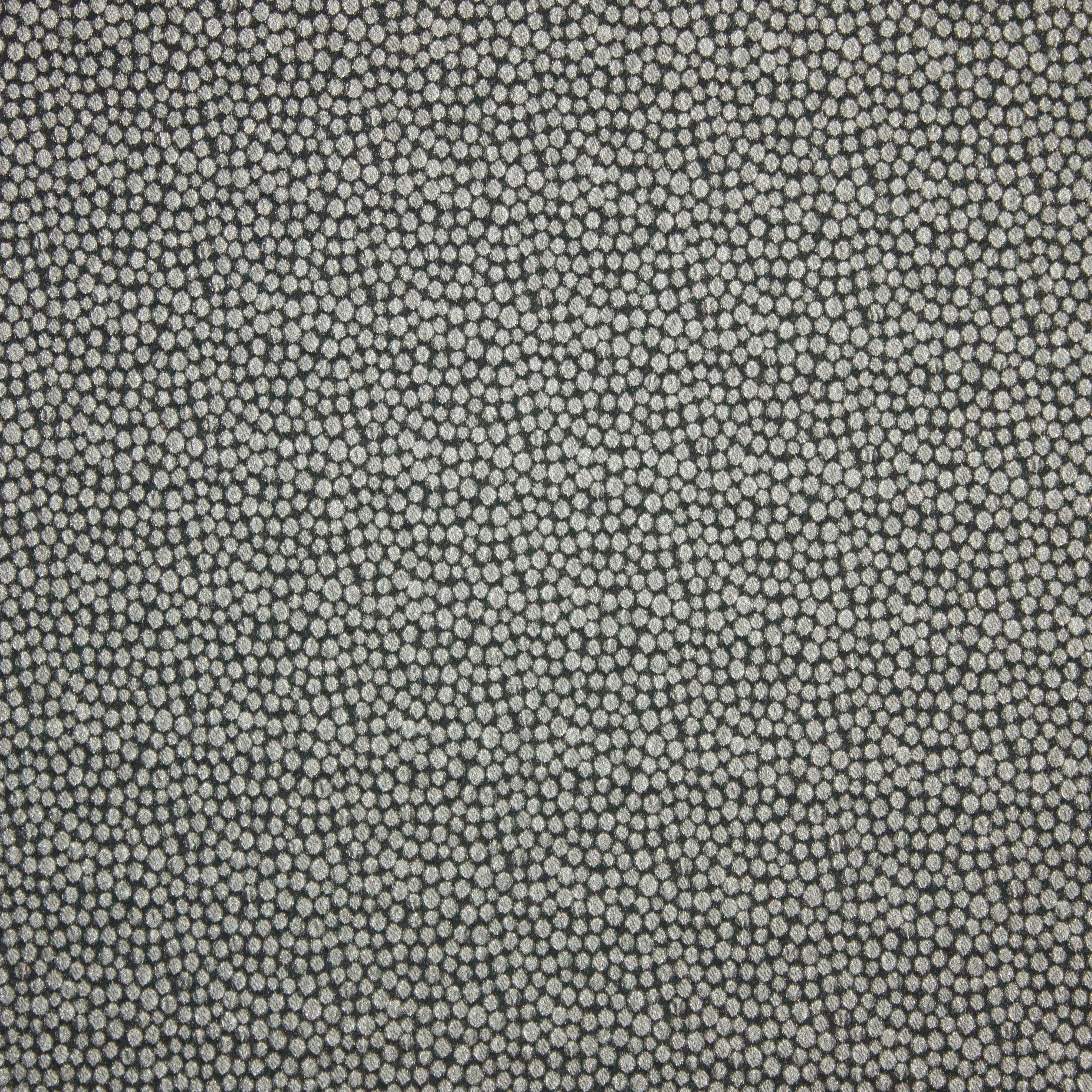 Jacquard met bolletjes in glitterdraad  zwart/zilver